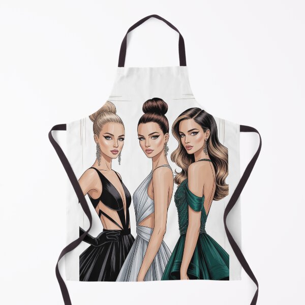 Item preview, Fashion illustration with three women designed and sold by BenCoStyle.