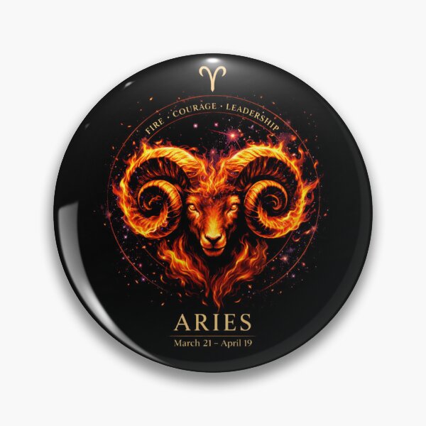Item preview, Aries Fire Ram Zodiac Cosmic Design designed and sold by 97Ts.