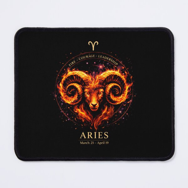 Item preview, Aries Fire Ram Zodiac Cosmic Design designed and sold by 97Ts.