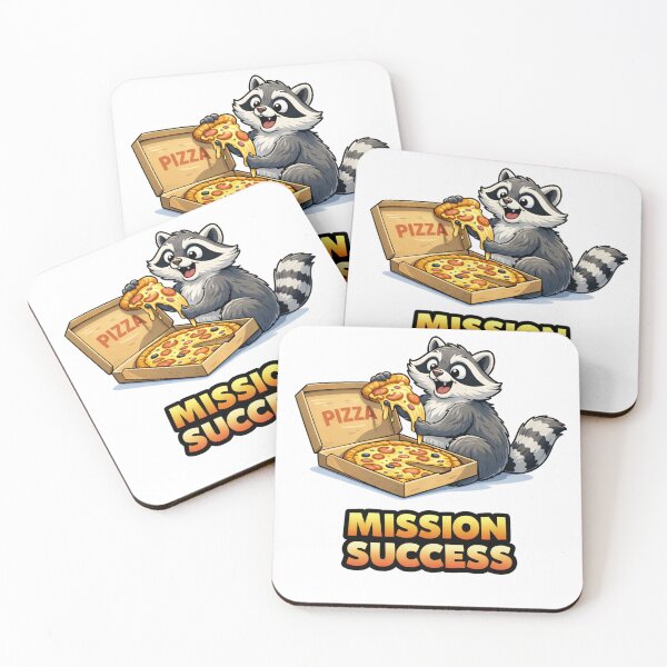 Item preview, Mission Success Funny Raccoon Pizza Meme designed and sold by the-dovlat.