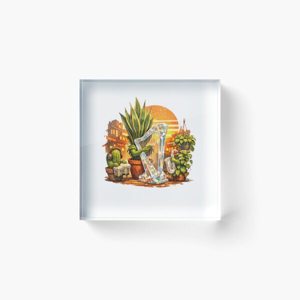 Item preview, Creative Vintage 70s Retro Indoor Plants Design - Unique Artwork designed and sold by sabily.