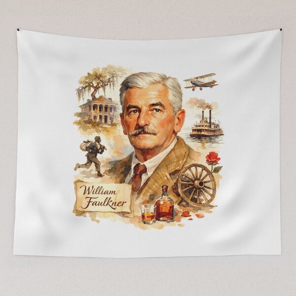 Item preview, William Faulkner designed and sold by Sarcastic designs.