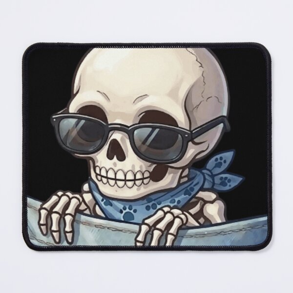 Item preview, Cool Skeleton in My Pocket - Chibi Aesthetic Vector Art designed and sold by Tw1nsAIArt.