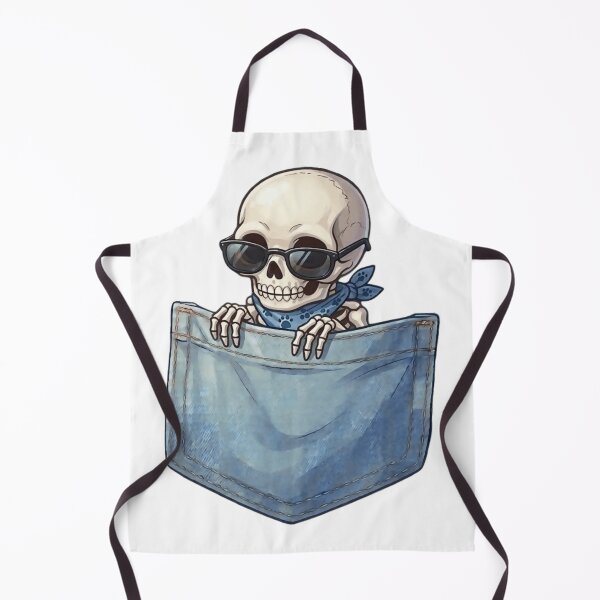 Item preview, Cool Skeleton in My Pocket - Chibi Aesthetic Vector Art designed and sold by Tw1nsAIArt.