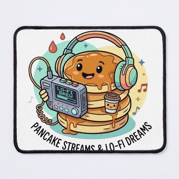 Item preview, Kawaii Pancake Lo-Fi beats cute aesthetic breakfast & music lover designed and sold by Naviora.