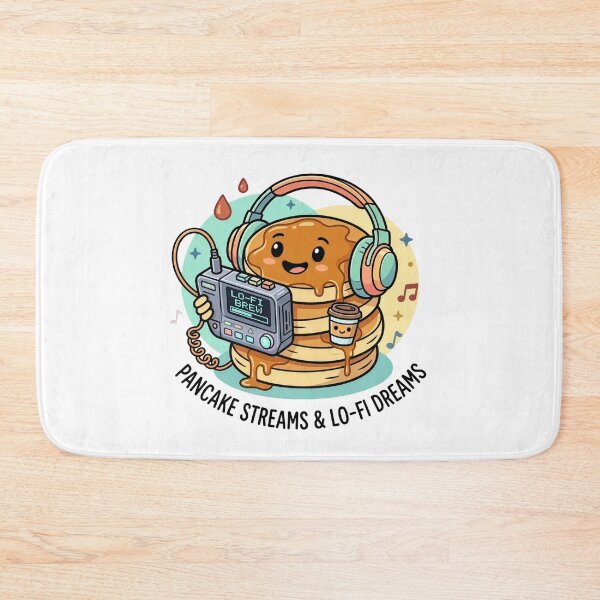 Item preview, Kawaii Pancake Lo-Fi beats cute aesthetic breakfast & music lover designed and sold by Naviora.