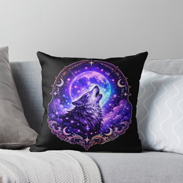 Item preview, Gothic Wolf Howling at Purple Moon designed and sold by LunarStillCo.