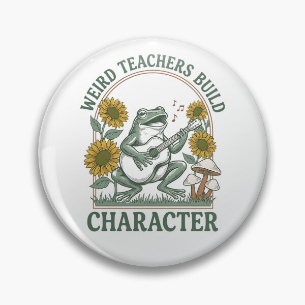 Item preview, WEIRD TEACHERS BUILD CHARACTER designed and sold by kittyonmyofoot.