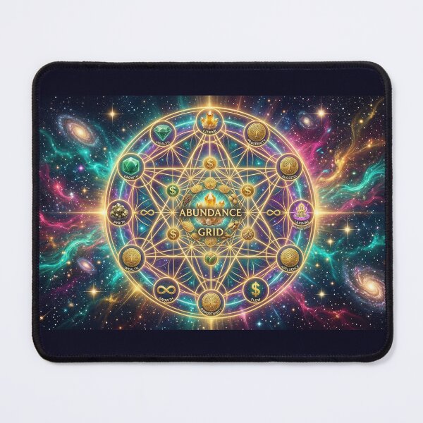Item preview, Vector-8 Prosperity Sequence - Quantum Abundance Grid Art designed and sold by NettaArts.