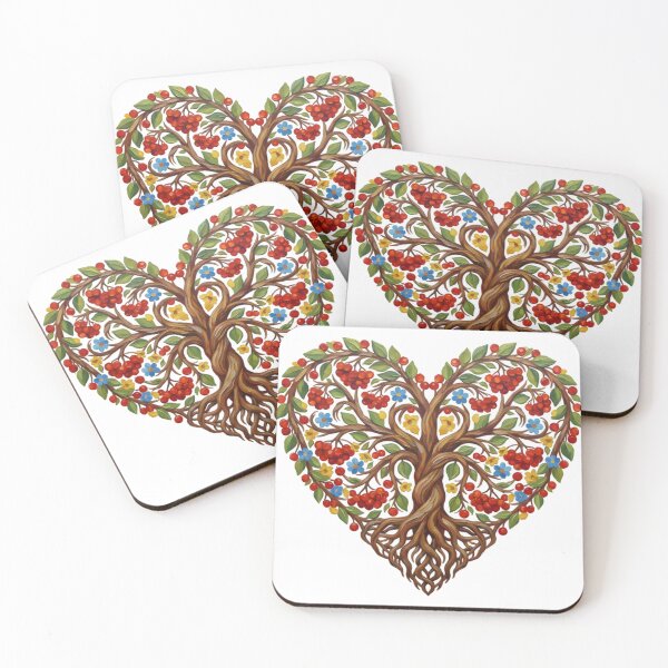 Item preview, Ukraine in My Heart - Tree of Life with Viburnum Berries designed and sold by Valeriia_Isaieva.