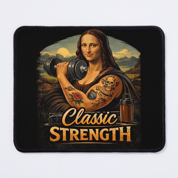 Artikelvorschau, Klassische Kraft Mona Lisa – Renaissance-Fitnessstudio-Design entworfen und verkauft von Gym4Studio.