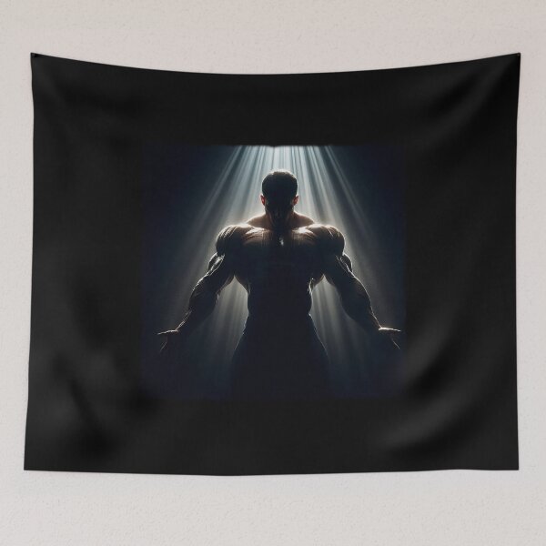 Item preview, Gritty Bodybuilder Post-Workout Fatigue | Moody Dark Fitness Art designed and sold by MouradStudio.