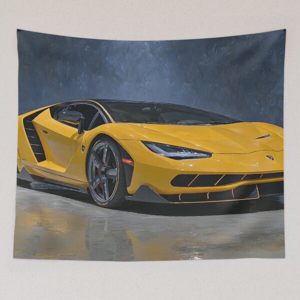 Item preview, Lamborghini Centenario Pop Art Wall Decor – Bold Automotive Design designed and sold by AutoPopStudio.