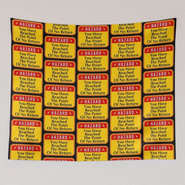 Item preview, HAZARD:  You Have Reached The Point Of No Return - funny warning signs designed and sold by DesignsFromTW-S.