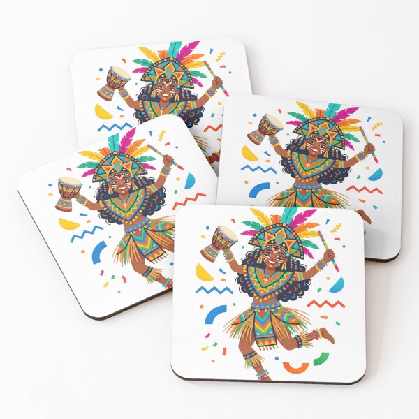 Item preview, Vibrant Ati-Atihan Festival Dancer – Philippine Tribal Art Heritage designed and sold by Artful Expression .