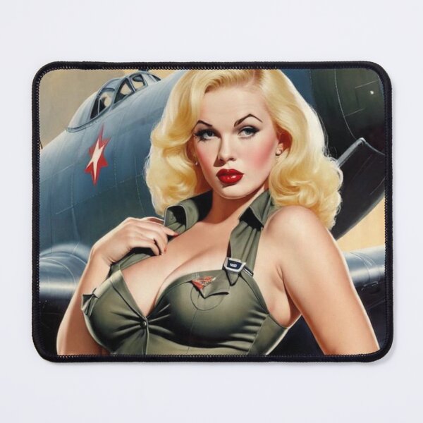 Item preview, Vintage 1940s Pin Up Girl WW2 Army Aviation Poster Art | Retro Rockabilly Pin Up Style designed and sold by MissSaylor.