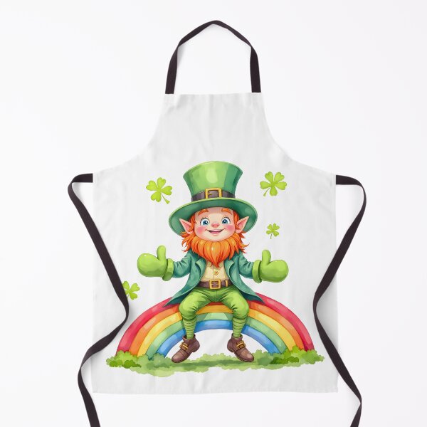 Item preview, Cute Leprechaun Sitting on a Rainbow St Patricks Day designed and sold by Found Dream.
