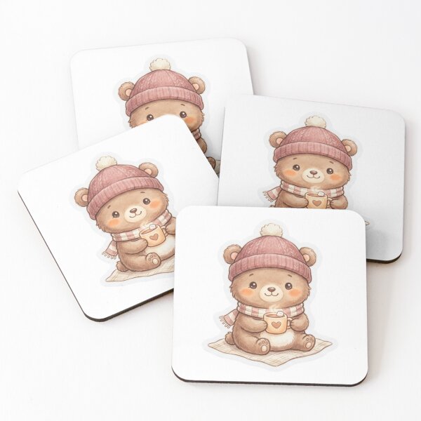 Item preview, Cozy Bear with Hot Cocoa designed and sold by NikieesCreation.
