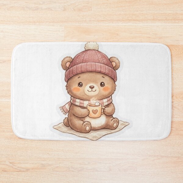 Item preview, Cozy Bear with Hot Cocoa designed and sold by NikieesCreation.