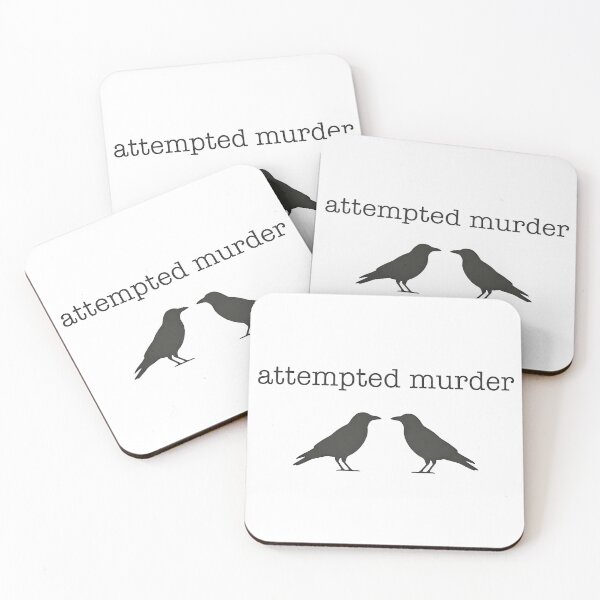 Item preview, Attempted Murder Crow designed and sold by kittyonmyofoot.