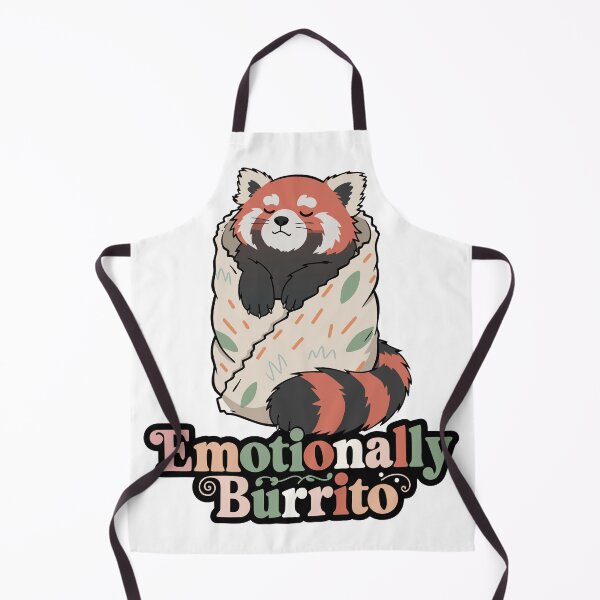 Item preview, Emotionally Burrito Red Panda - Cute Kawaii Pun Introvert Gift designed and sold by Naviora.