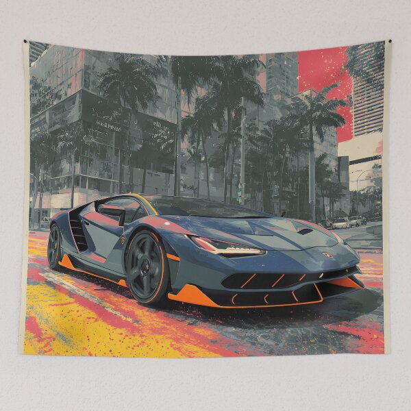 Item preview, Lamborghini Centenario Pop Art Painting – Vibrant Car Poster designed and sold by AutoPopStudio.