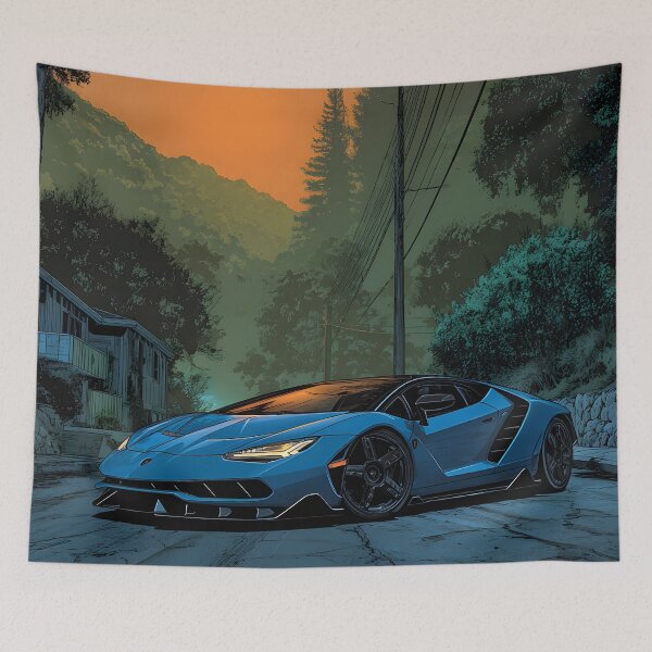 Item preview, Lamborghini Centenario Wall Print – Iconic Supercar Artwork designed and sold by AutoPopStudio.