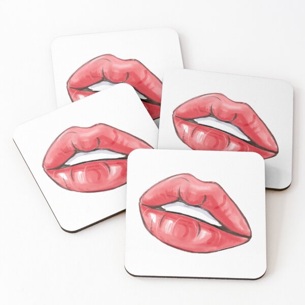 Item preview, Glossy Red Lips Pop Art designed and sold by Nata-pattern.