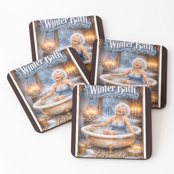 Item preview, LeoPintosArt 'Winter Bath' - Exclusive Vintage Print" designed and sold by leonardopintos.