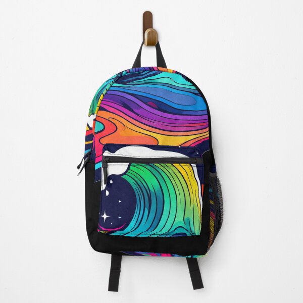 Item preview, Colorful Cosmic Wave – Pop Art Psychedelic Street Art Illustration designed and sold by PLUSHIWORLDtm.