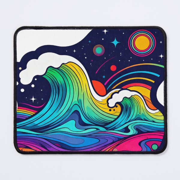 Item preview, Colorful Cosmic Wave – Pop Art Psychedelic Street Art Illustration designed and sold by PLUSHIWORLDtm.