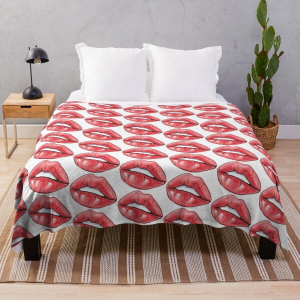 Item preview, Glossy Red Lips Pop Art designed and sold by Nata-pattern.