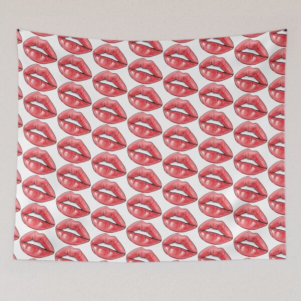 Item preview, Glossy Red Lips Pop Art designed and sold by Nata-pattern.