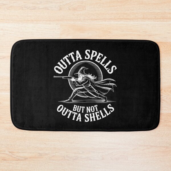 Item preview, Outta Spells But Not Outta Shells -  A perfect funny fantasy meme for RPG fans, gamers, and anyone who loves sarcastic wizard humor and geek culture. designed and sold by ZyziowskyArt.