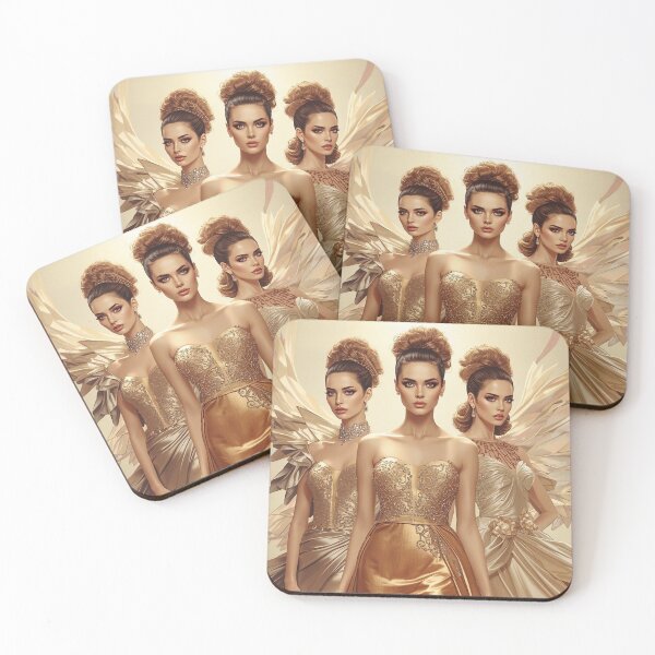 Item preview, Women in golden design designed and sold by BenCoStyle.