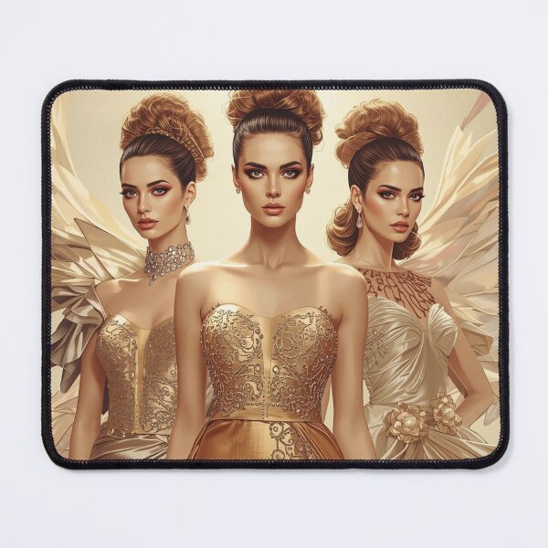 Item preview, Women in golden design designed and sold by BenCoStyle.