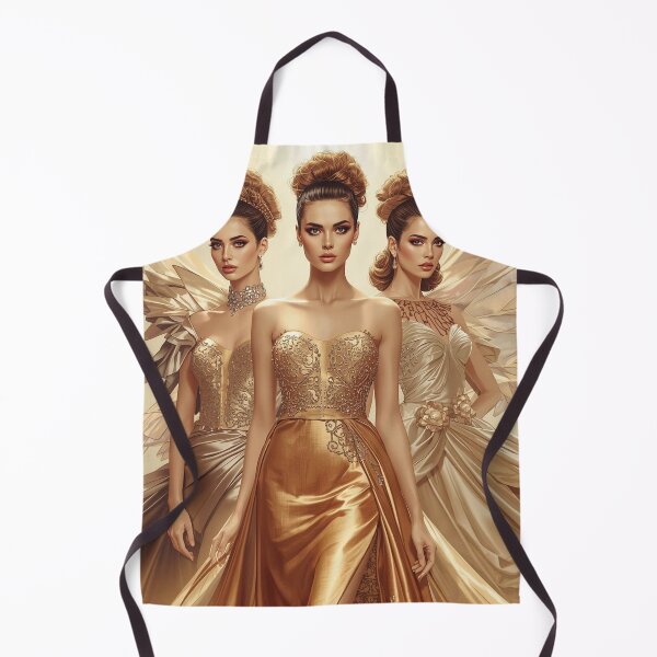 Item preview, Women in golden design designed and sold by BenCoStyle.