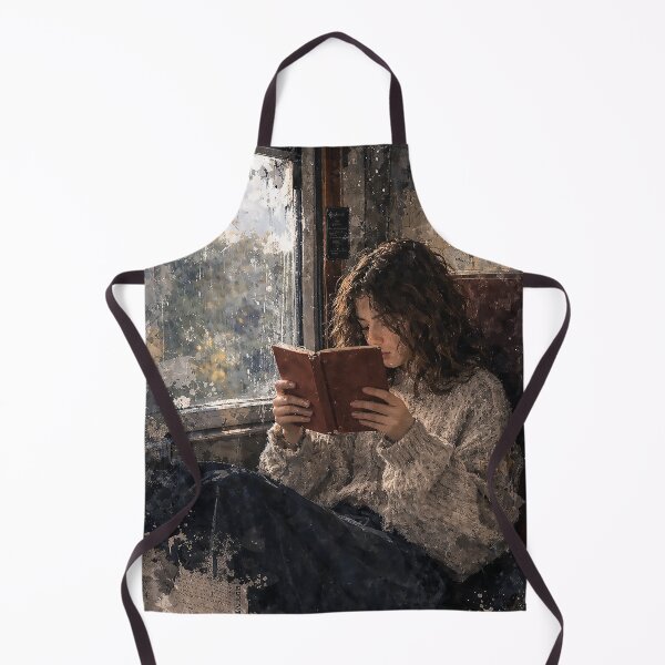 Item preview, The Girl on a Train Reading a Book – Aesthetic Vintage Watercolor Illustration designed and sold by art2print.