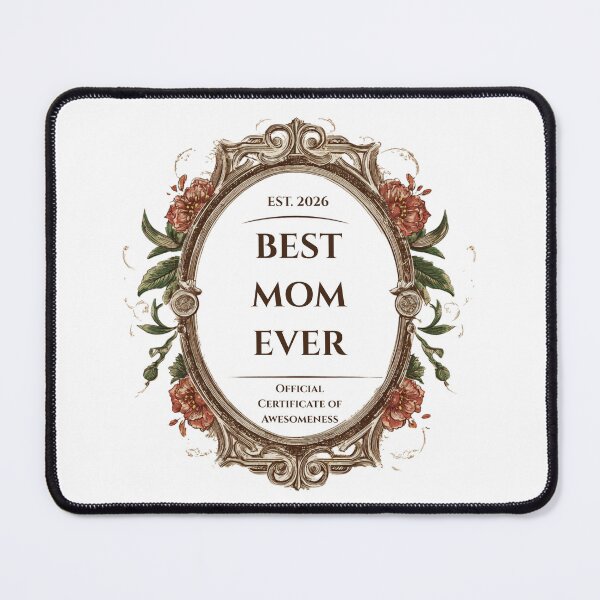 Item preview, Best Mom Ever - Vintage Victorian Frame Certificate designed and sold by BoxofMoments.