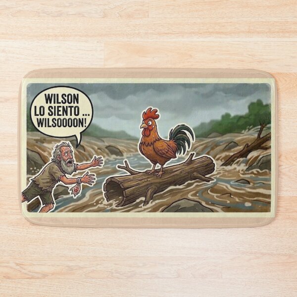 Item preview, Wilson Lo Siento Parodia de Náufrago y Gallo designed and sold by AAMHdesigns.