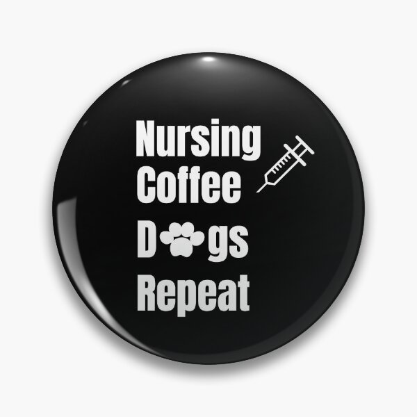 Item preview, Nursing Coffee Dogs Repeat - Funny Nurse & Dog Lover Life Design designed and sold by SihameArtify.