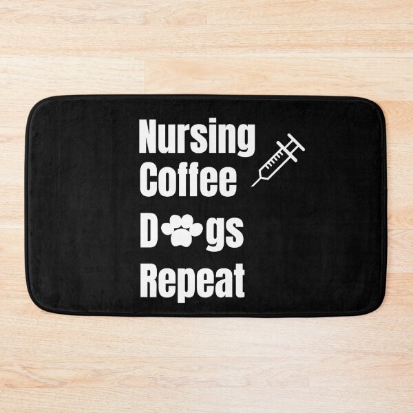 Item preview, Nursing Coffee Dogs Repeat - Funny Nurse & Dog Lover Life Design designed and sold by SihameArtify.