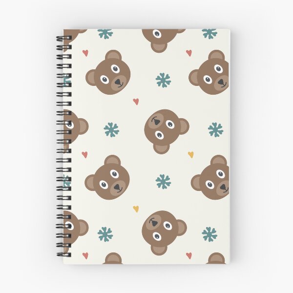 Item preview, Cute Brown Bear and Hearts Boho Woodland Seamless Pattern designed and sold by koohstudio.
