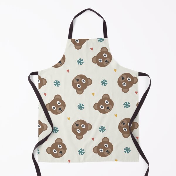 Item preview, Cute Brown Bear and Hearts Boho Woodland Seamless Pattern designed and sold by koohstudio.
