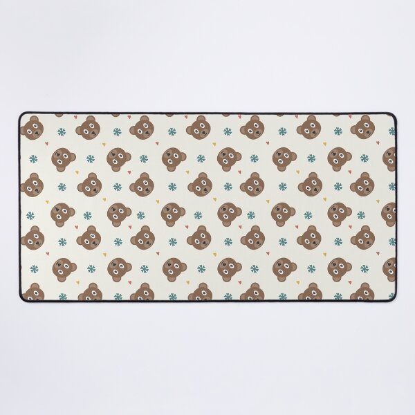 Item preview, Cute Brown Bear and Hearts Boho Woodland Seamless Pattern designed and sold by koohstudio.