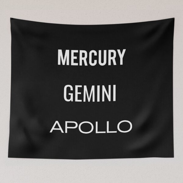 Item preview, NASA Space Programs — Mercury Gemini Apollo Retro Space Art designed and sold by darryldesign.