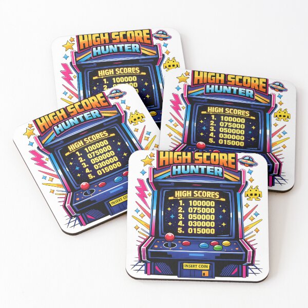Item preview, High Score Hunter Retro Gamer Pixel Arcade designed and sold by athenaVart.