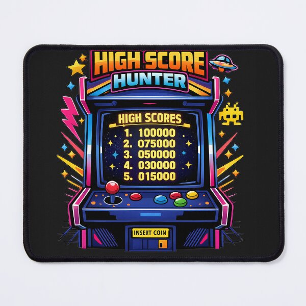 Item preview, High Score Hunter Retro Gamer Pixel Arcade designed and sold by athenaVart.