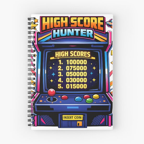 Item preview, High Score Hunter Retro Gamer Pixel Arcade designed and sold by athenaVart.