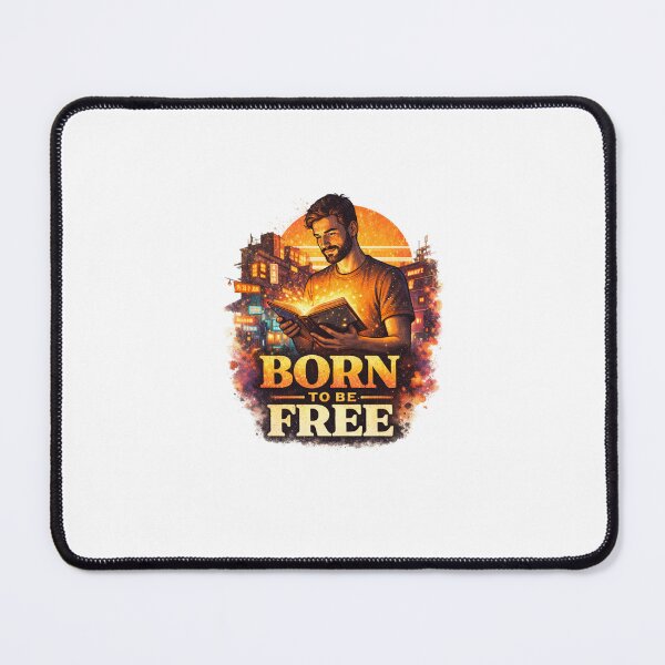 Item preview, BORN TO BE FREE - Vintage 70s Retro Freelancer Design designed and sold by sabily.